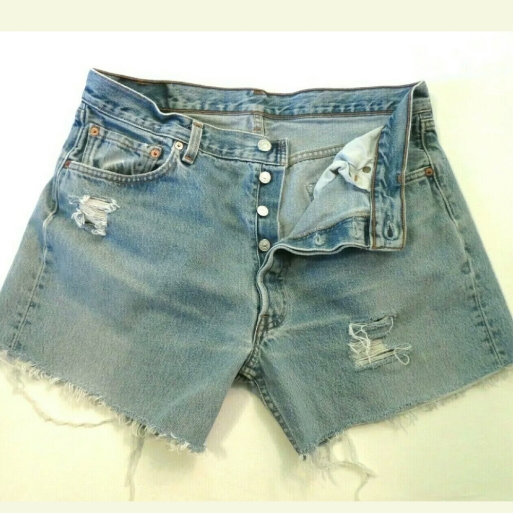 Levi's 501 cut off shorts 31 Button fly High waist